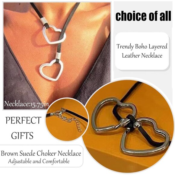 Women's B:heart Layered Boho Necklaces Cowgirl Jewellery Accessories Outfits - Picture 5 of 9